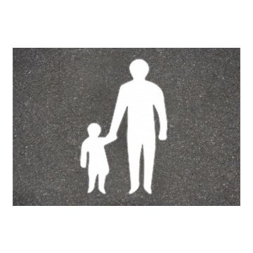 Centrecoat Thermoplastic Road Sign Parent and Child Logo