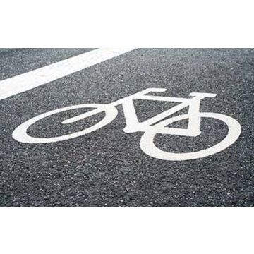 Centrecoat Thermoplastic Road Sign Bicycle Logo