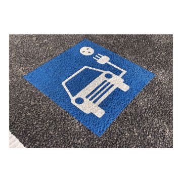 Centrecoat Thermoplastic Road Sign Electric Car Charging Logo