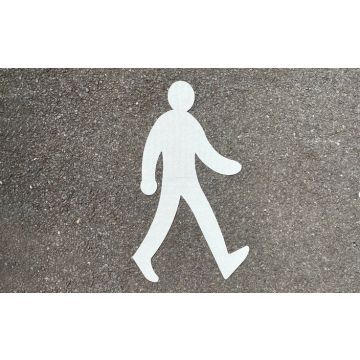 Centrecoat Thermoplastic Road Sign Walking Man