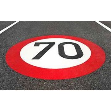 Centrecoat Thermoplastic Road Sign Speed Roundels