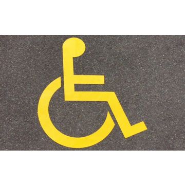 Centrecoat Thermoplastic Road Sign Disabled Logo