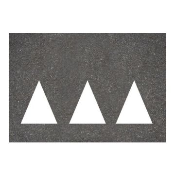 Centrecoat Thermoplastic Road Sign Hazard Teeth